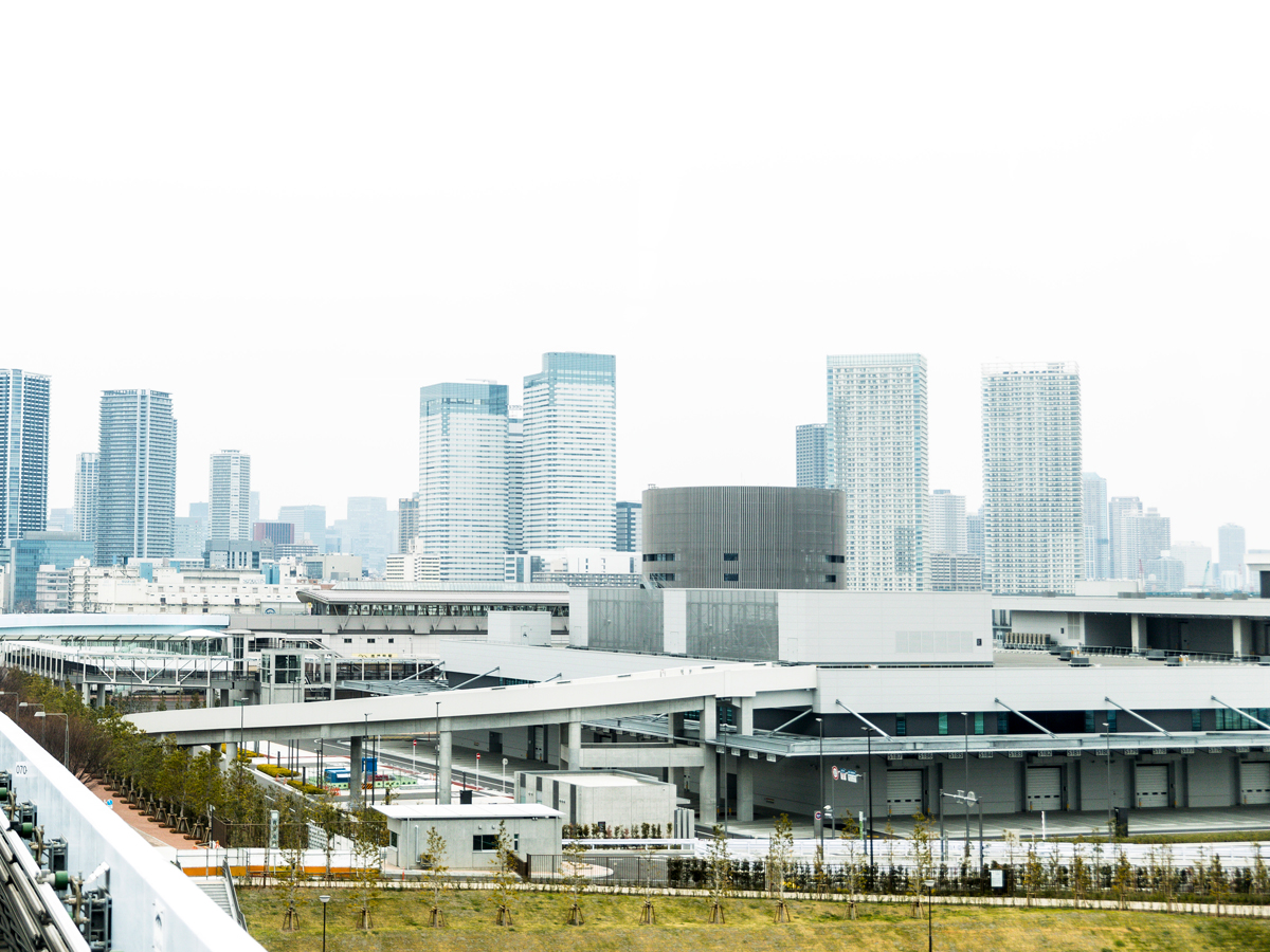 豊洲市場の遠景