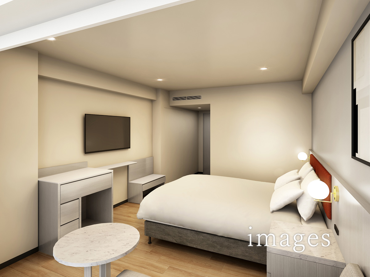 Standard King Bed with Sofa Bed Room