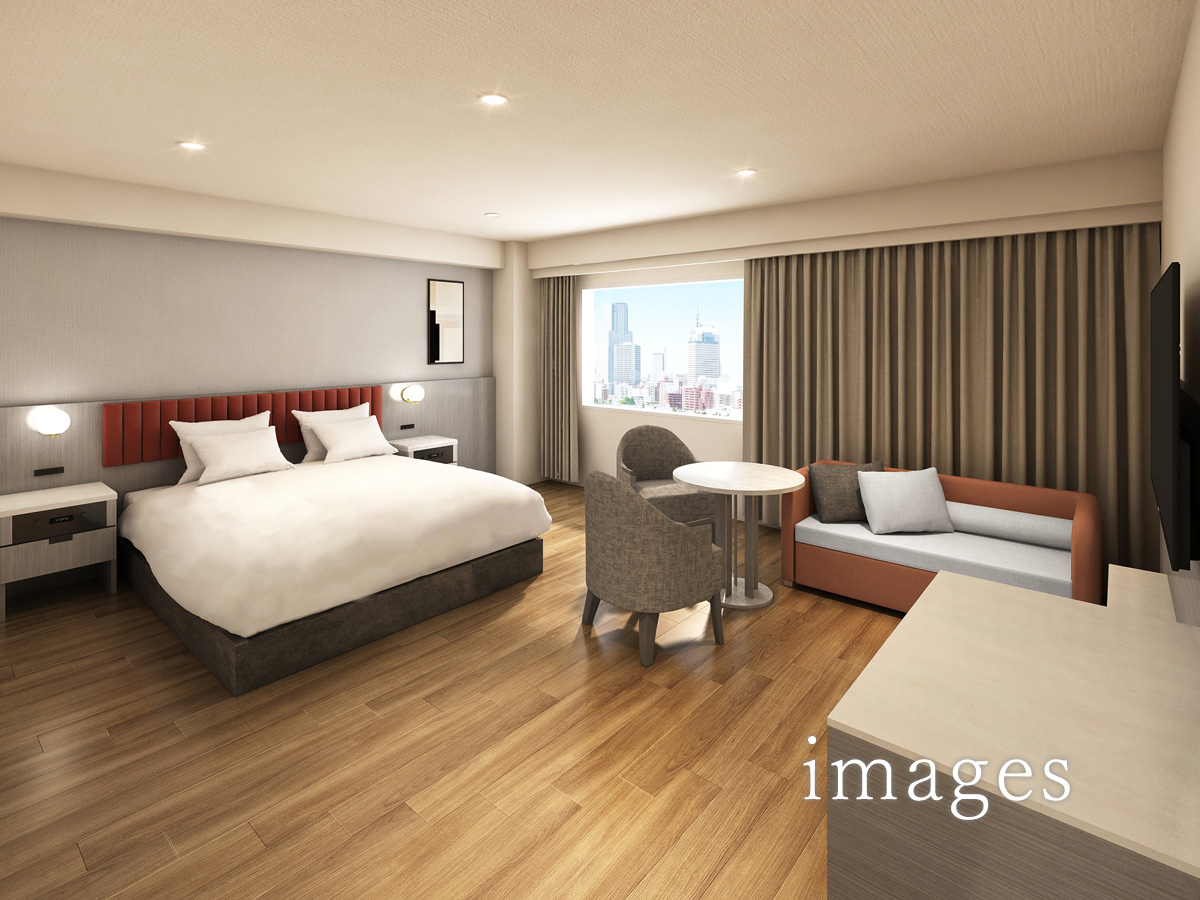Premium King Bed with Sofa Bed Room