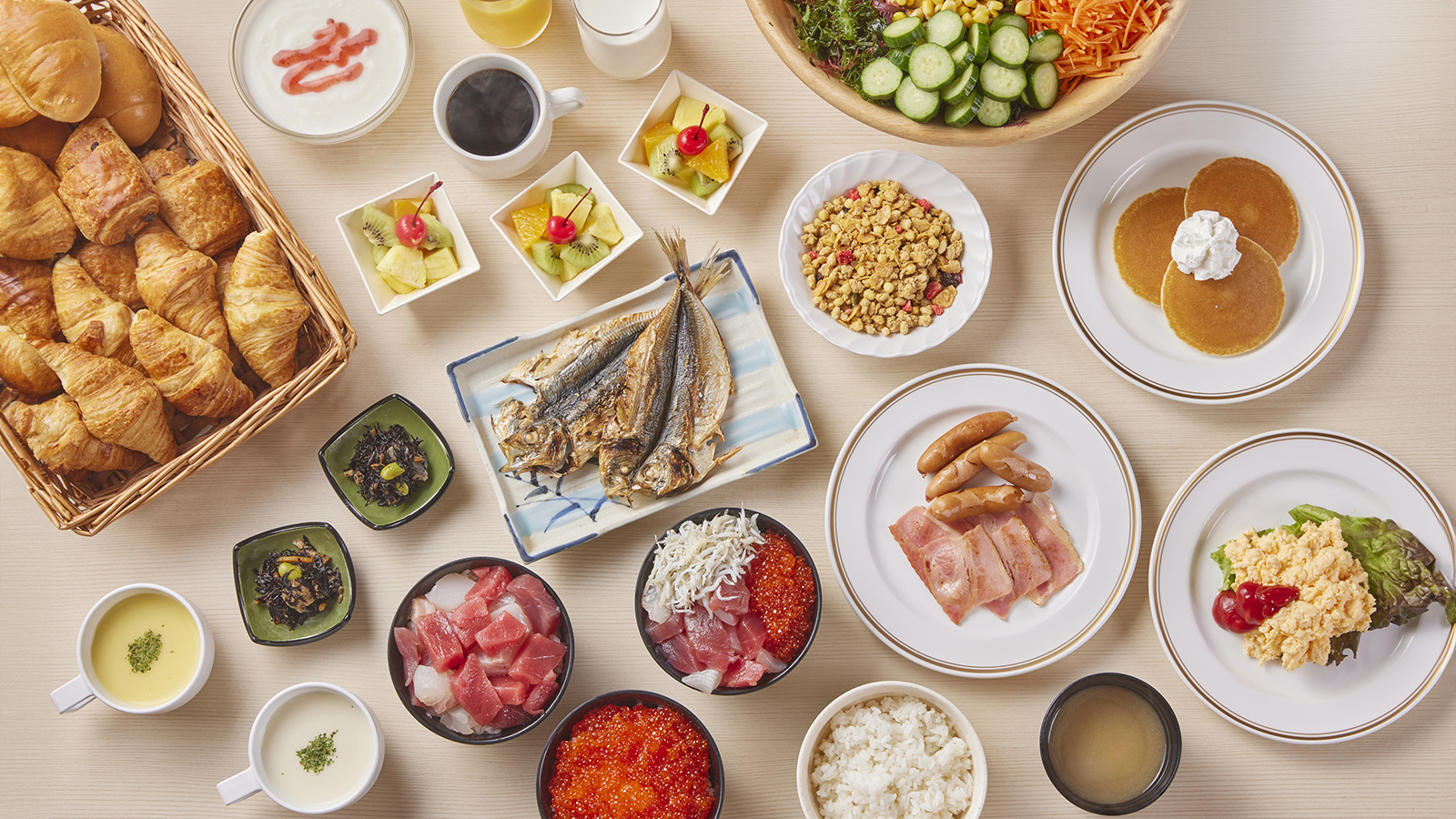 朝食バイキング全体イメージ