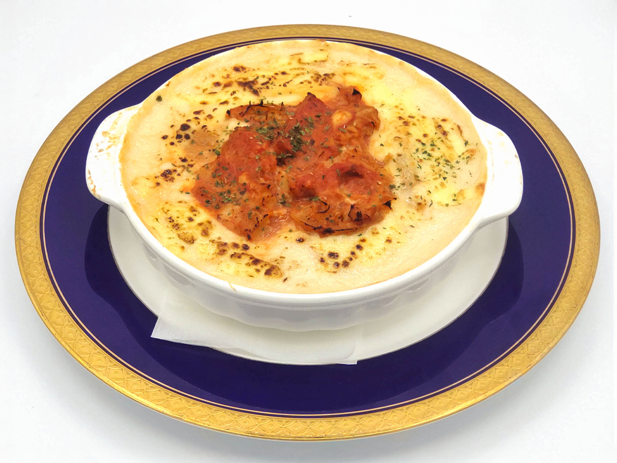 白身魚のポシェ 茸クリームソソース