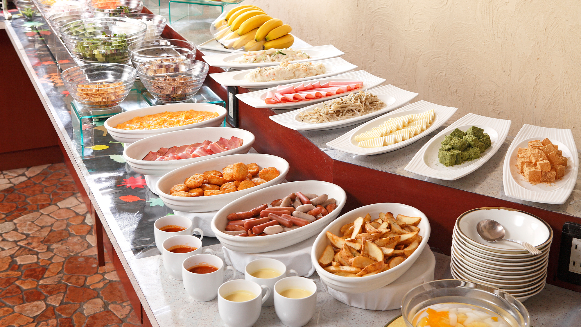 朝食ビュッフェ