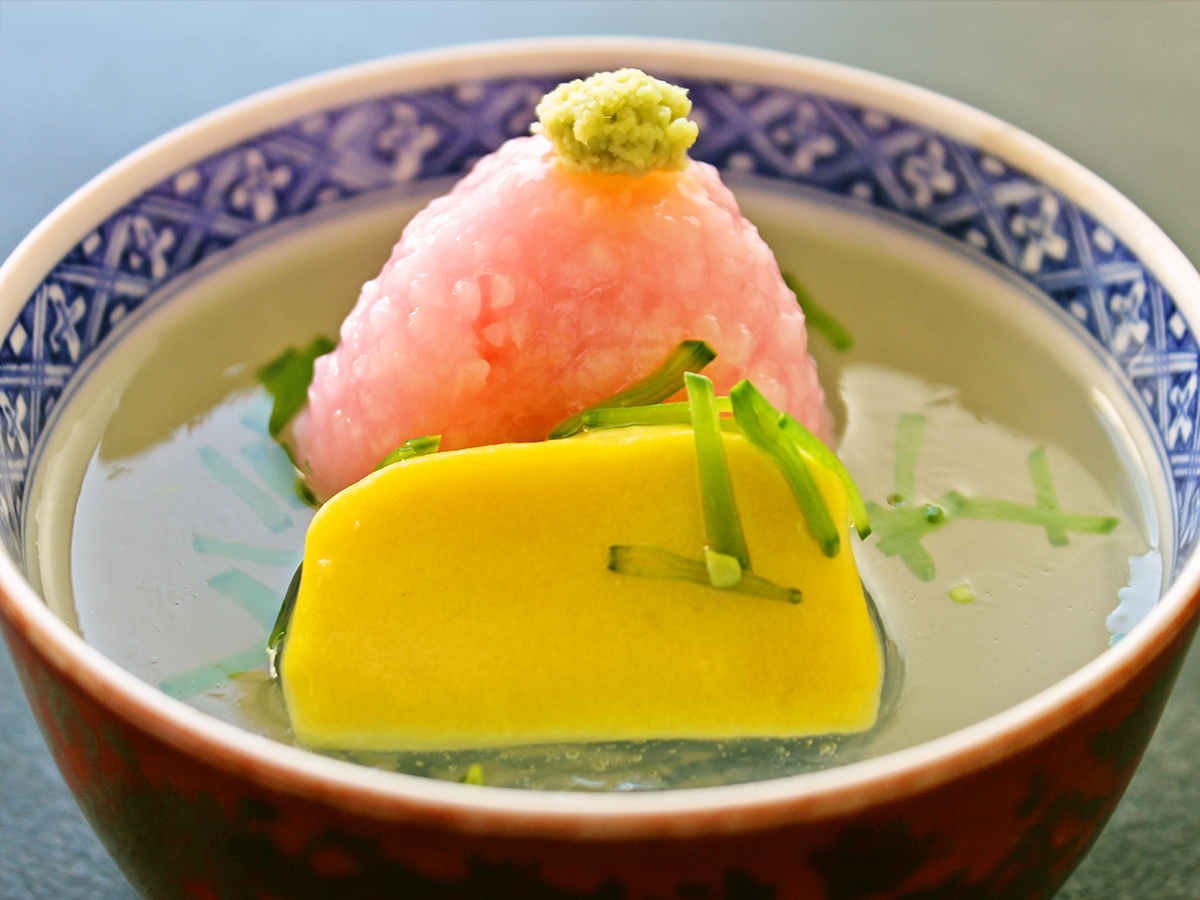 甘鯛道明寺蒸