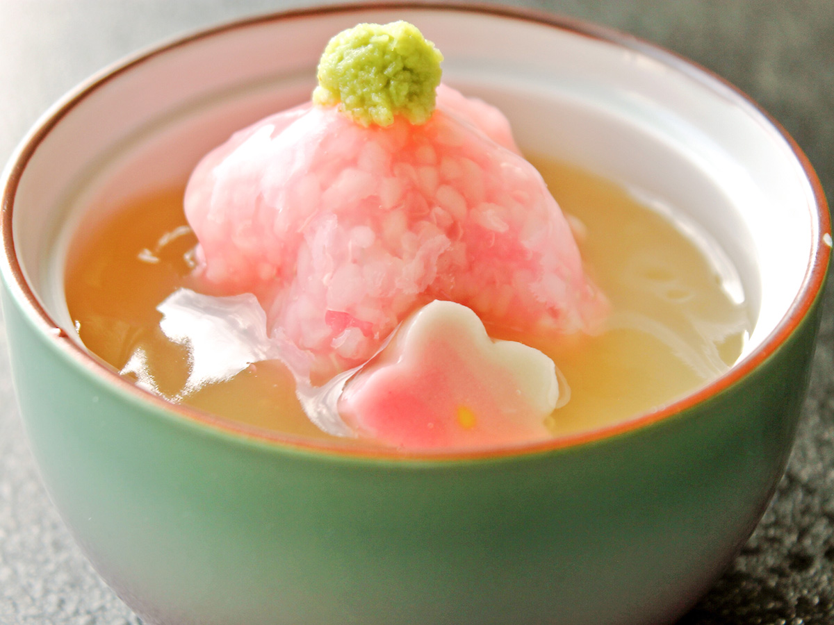 甘鯛道明寺蒸し