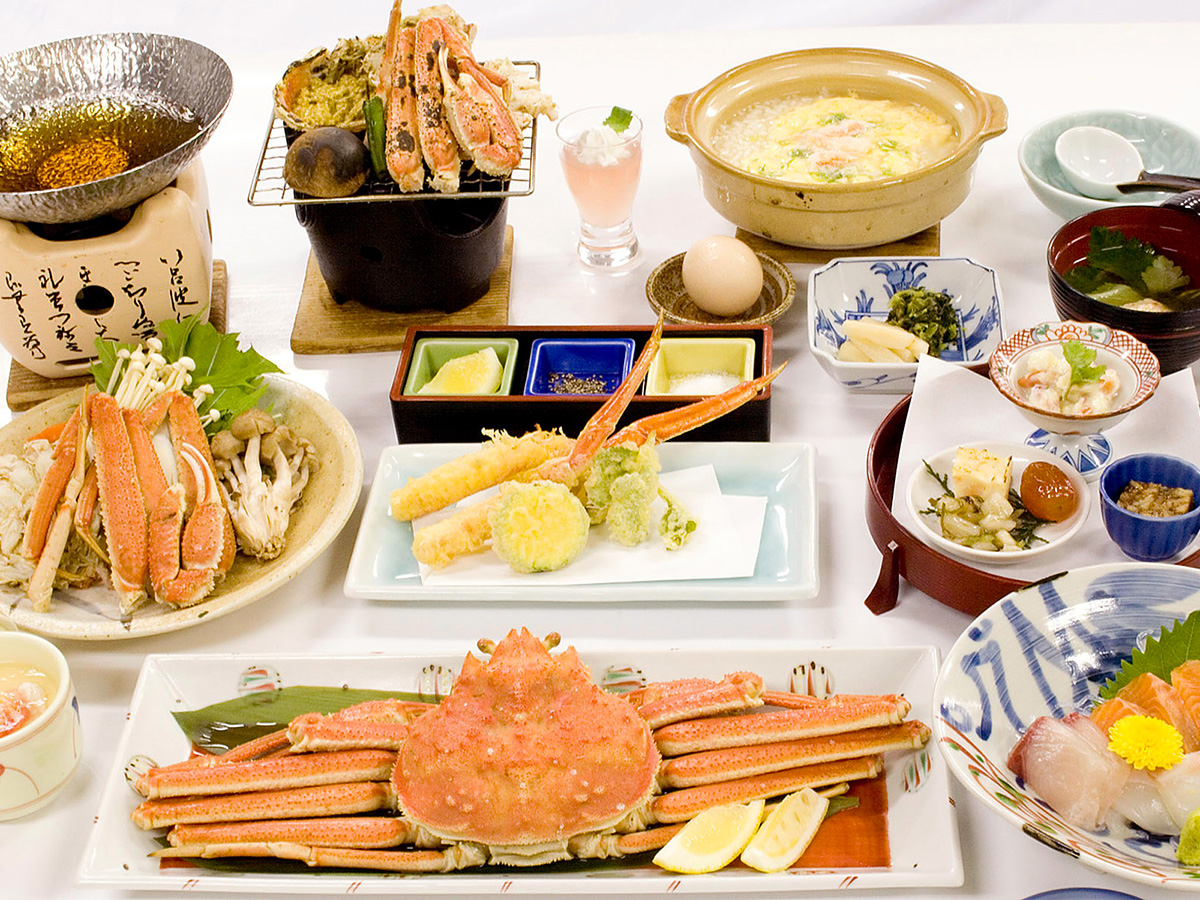 贅沢蟹会席料理全体イメージ