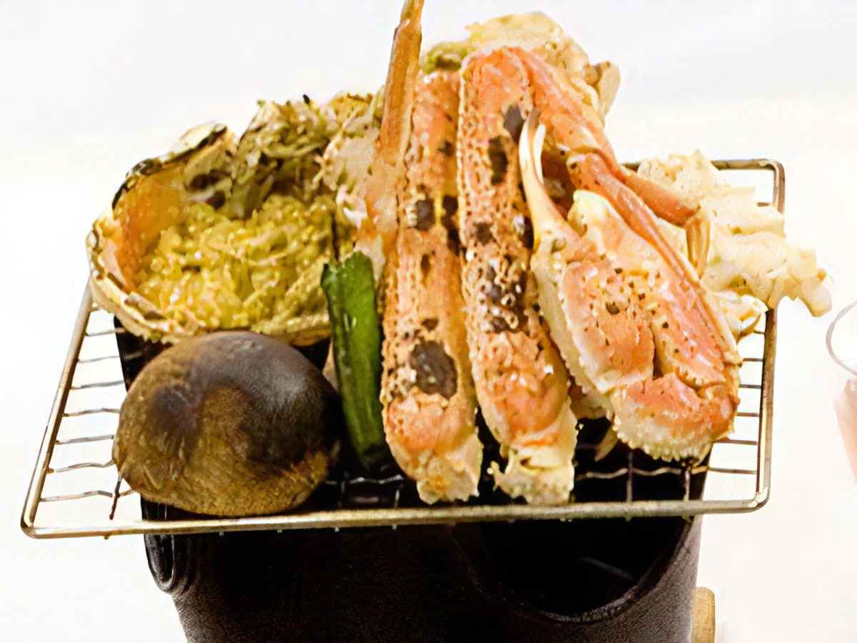 贅沢蟹会席の焼き蟹