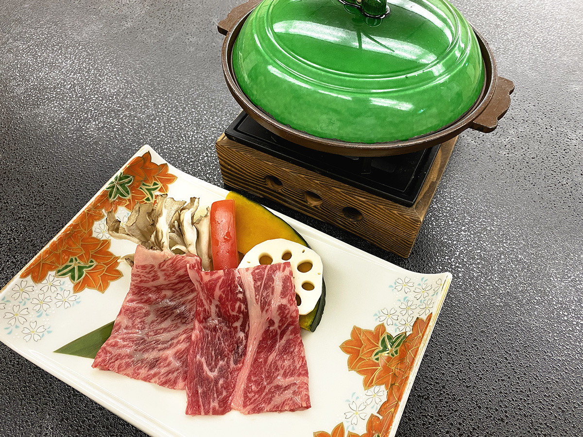 日高見牛の焼きしゃぶ