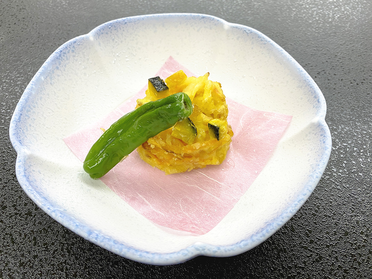 南瓜と豆腐の落とし揚げ