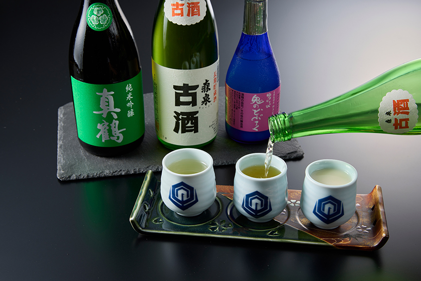 宮城の地酒三種飲み比べイメージ