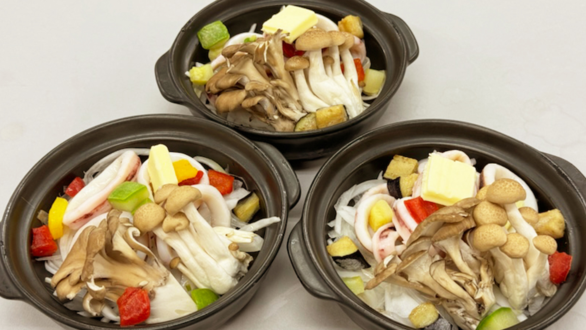 『きのこ』と烏賊の海鮮ねぎ塩