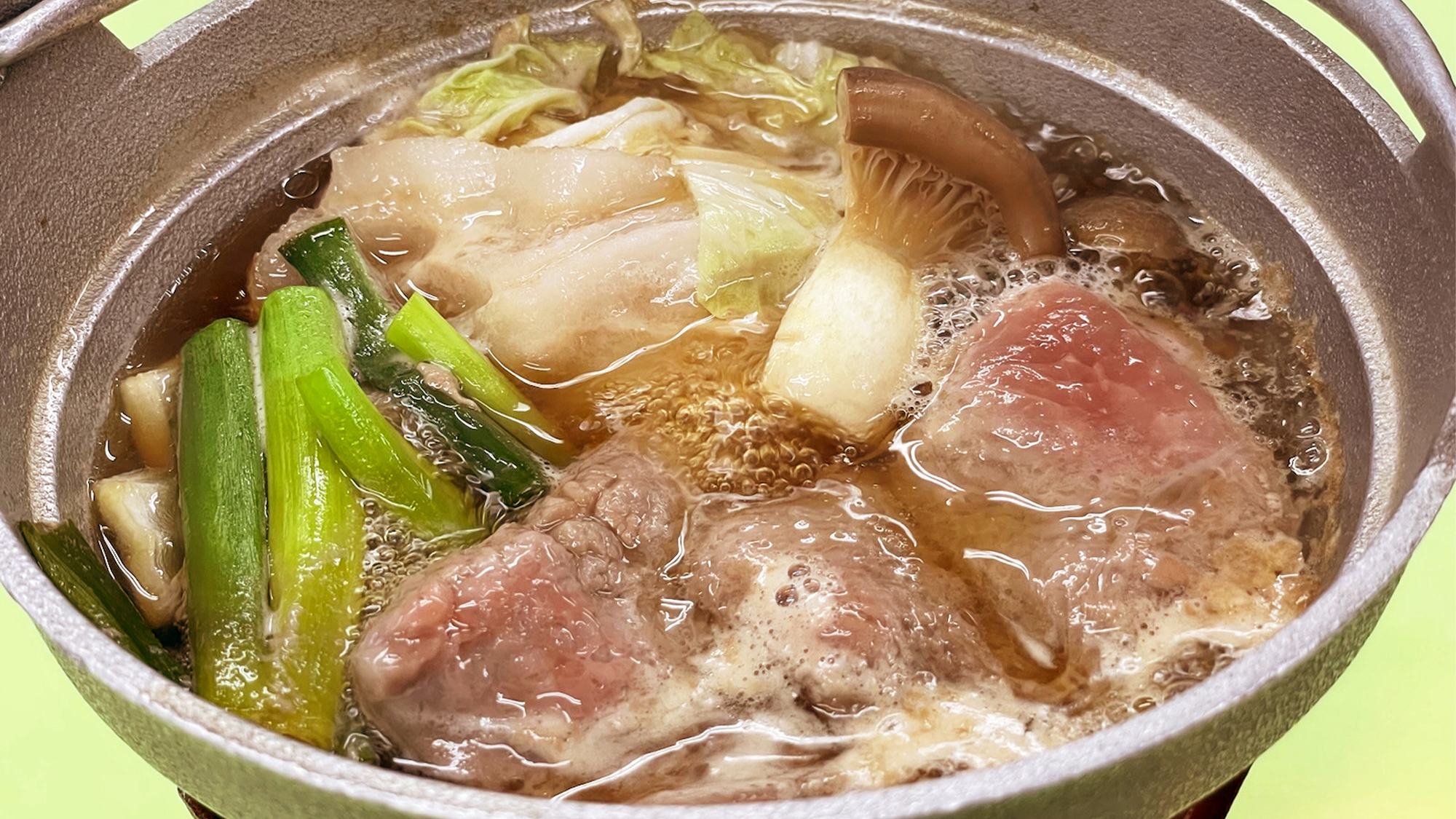 伊豆野菜の割り下鍋