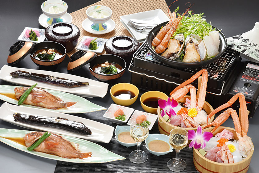 海鮮タジン鍋＆ズワイ蟹入り海鮮丼イメージ