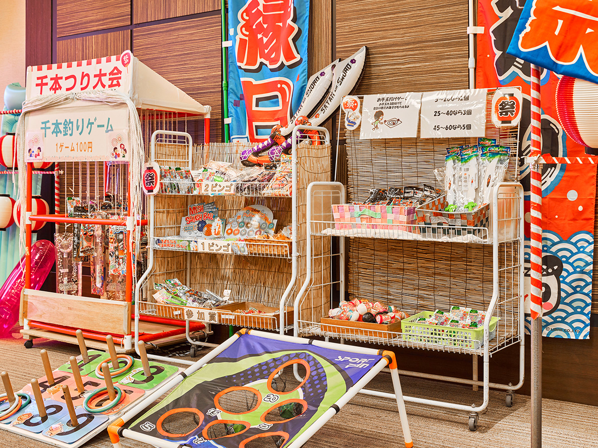 夏休みイベントゲーム夜店イメージ