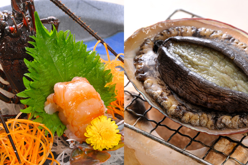 伊勢海老と鮑イメージ