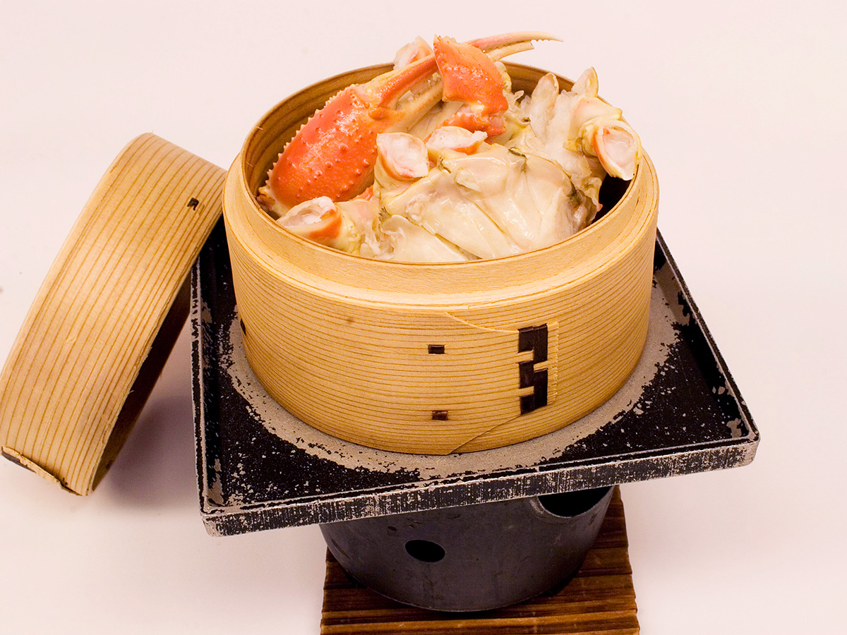 活蟹会席蒸し蟹