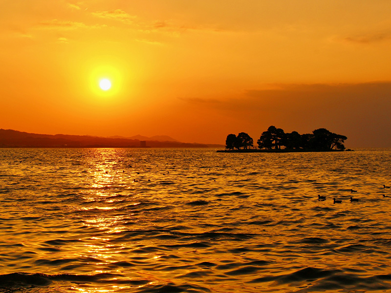 宍道湖の夕日